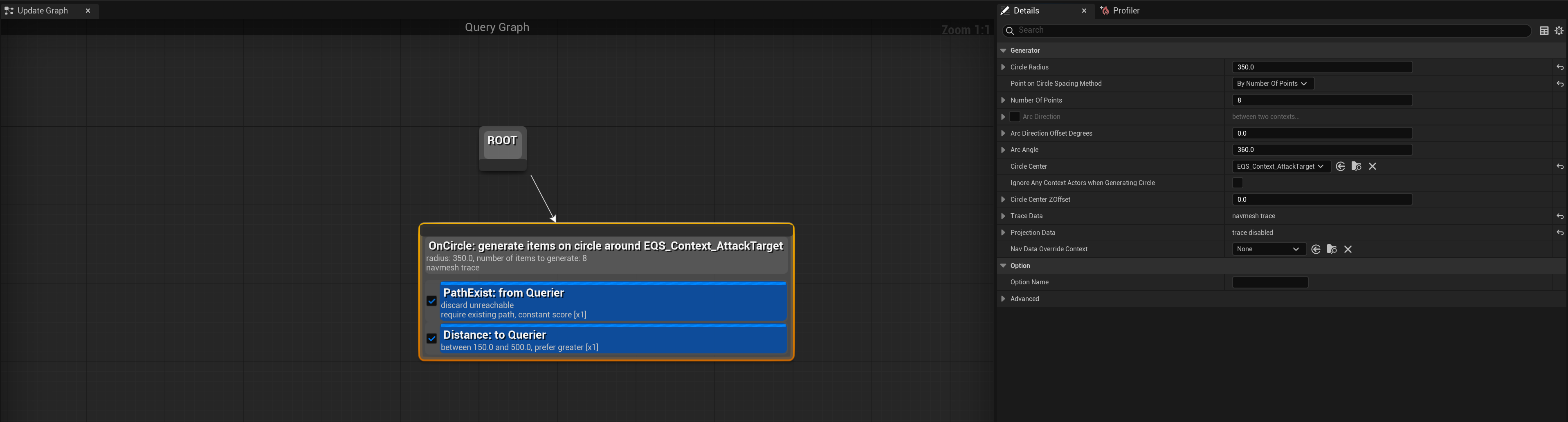 EQS strafe query anti-clustering logic
